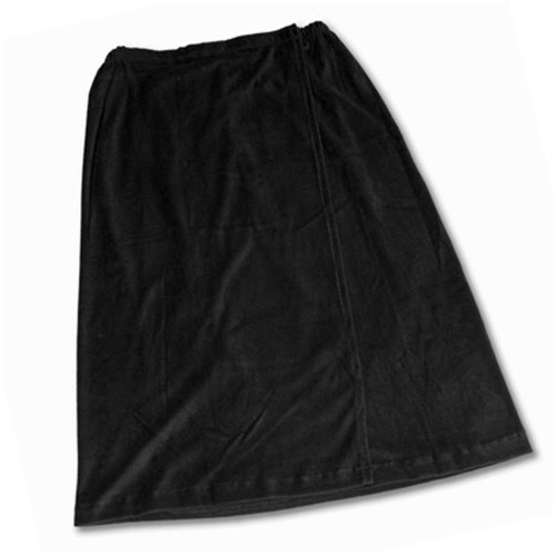 Body Wrap - Black - Terry Towelling